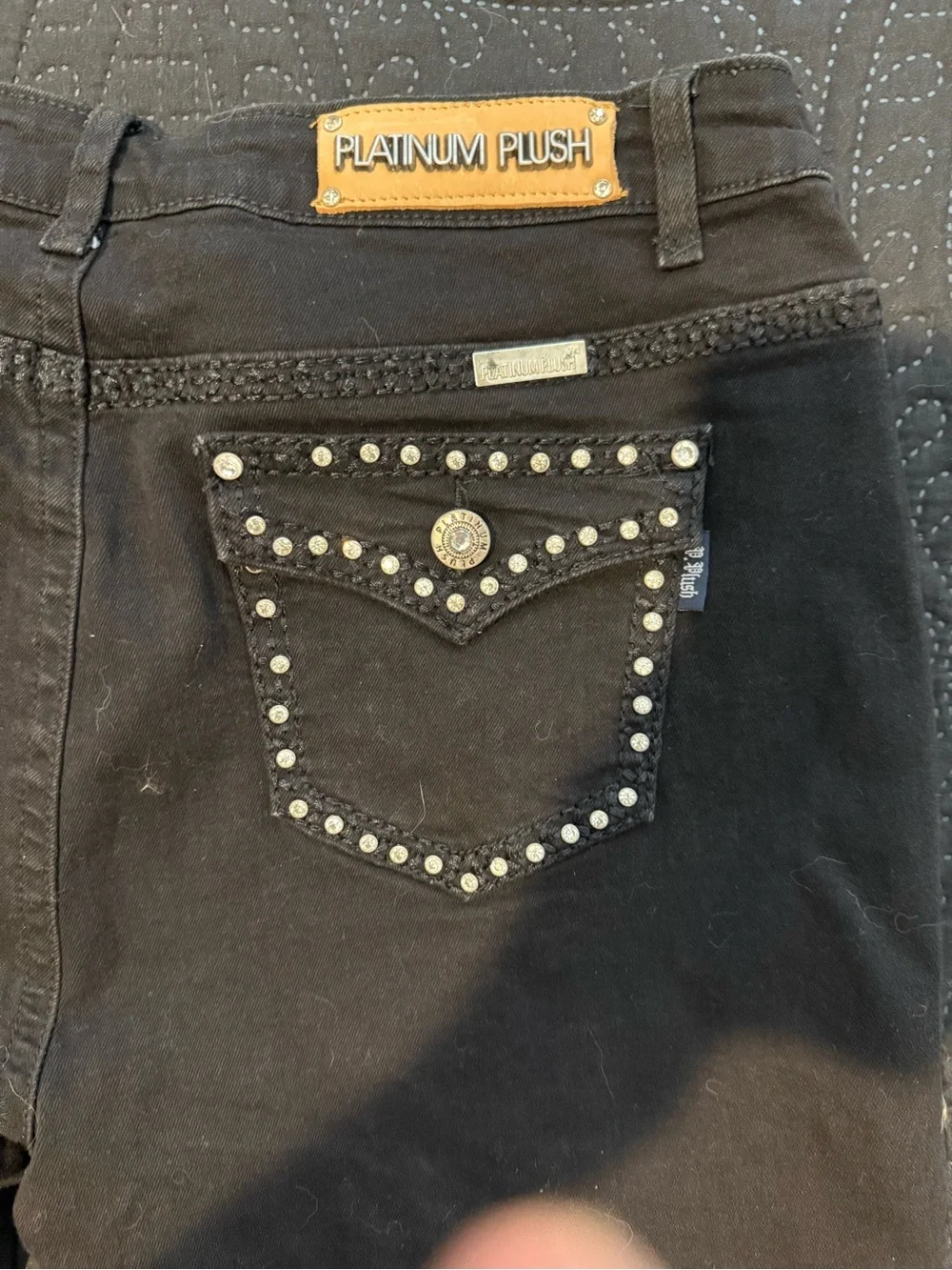Women’s Black Skinny Jeans with Front Lace-Up Detail